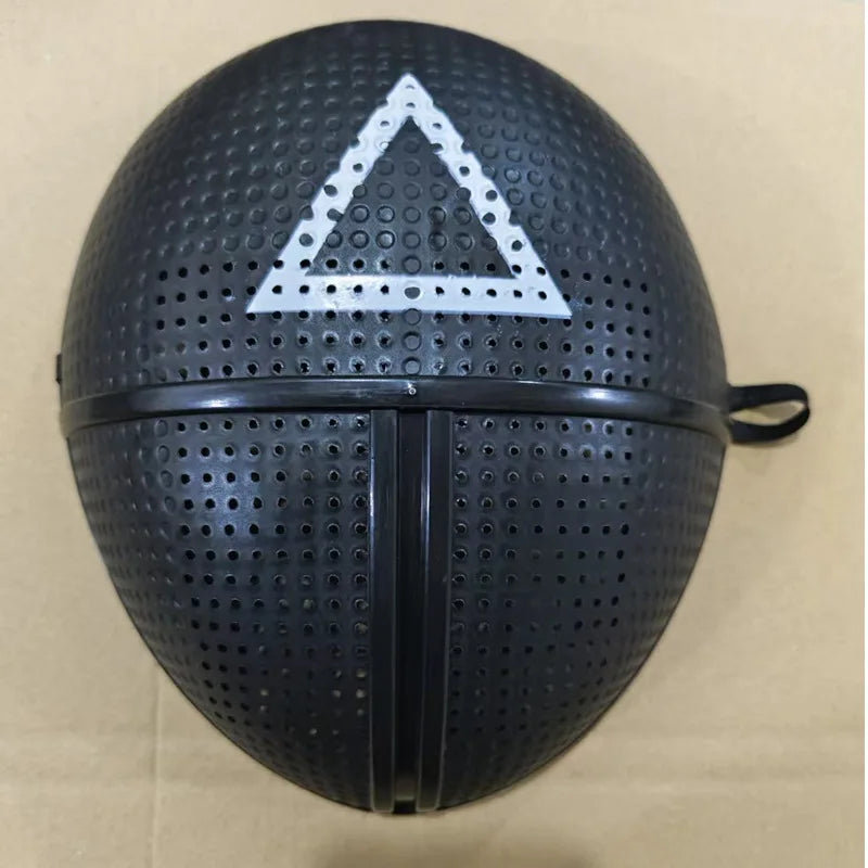 Halloween Cosplay Disguise Masks Triangle Circle Square Mask Black Full Face Mask Film Theme Costume Supplies