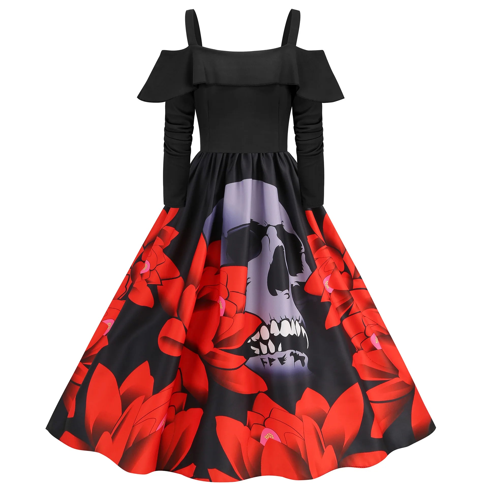 Halloween Medieval Scary Cosplay Costumes for Women Sexy Skull Ghostface Party Dress Disfraz Hombre Mujer Carnival Dress Up