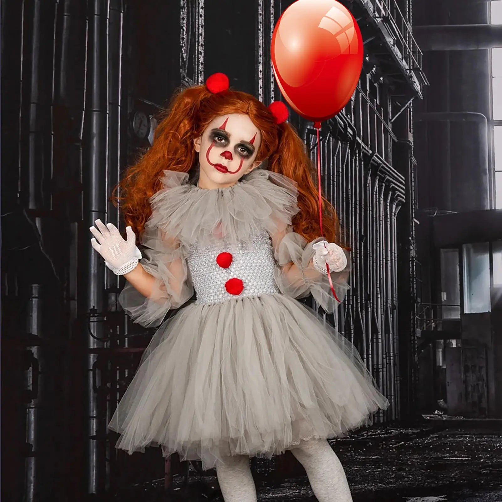 Kids Halloween Costume Cosplay Girls Costume Dress Stylish Props Outfit for Dress up Festive Cosplay Activities Daily Birthday