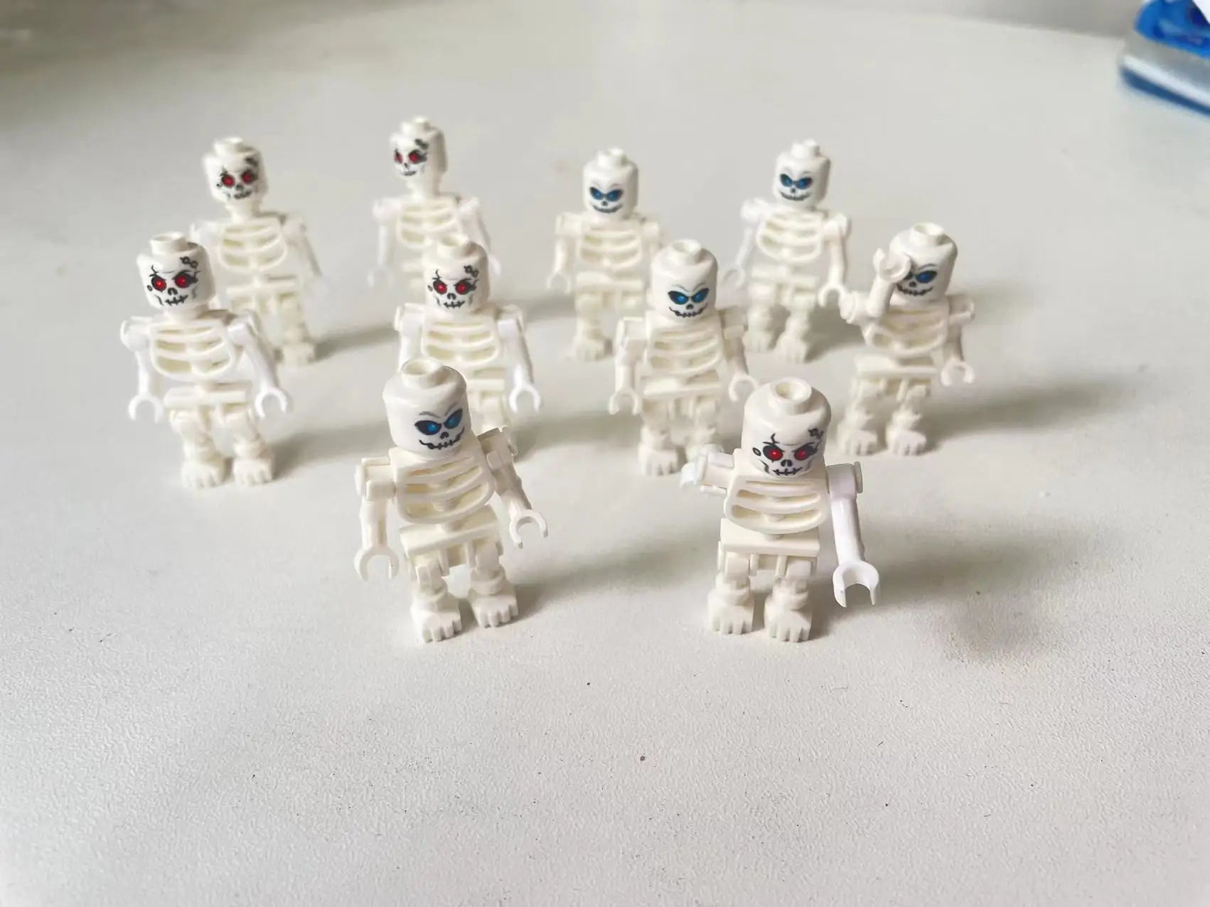 Halloween Skeleton Soldiers Ghosts Zombies Characters Building Blocks Toys Bricks Ornament Small Particle Developmental DIY Toys