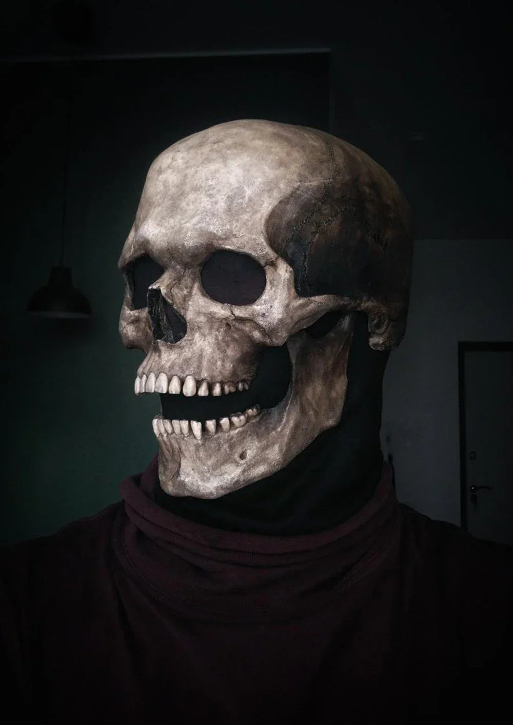 Halloween Mask Latex Scary Horror Decoration Full Head Skull Mask Helmet Cosplay Jaw Masque Gifts Party Costume Pro Mask