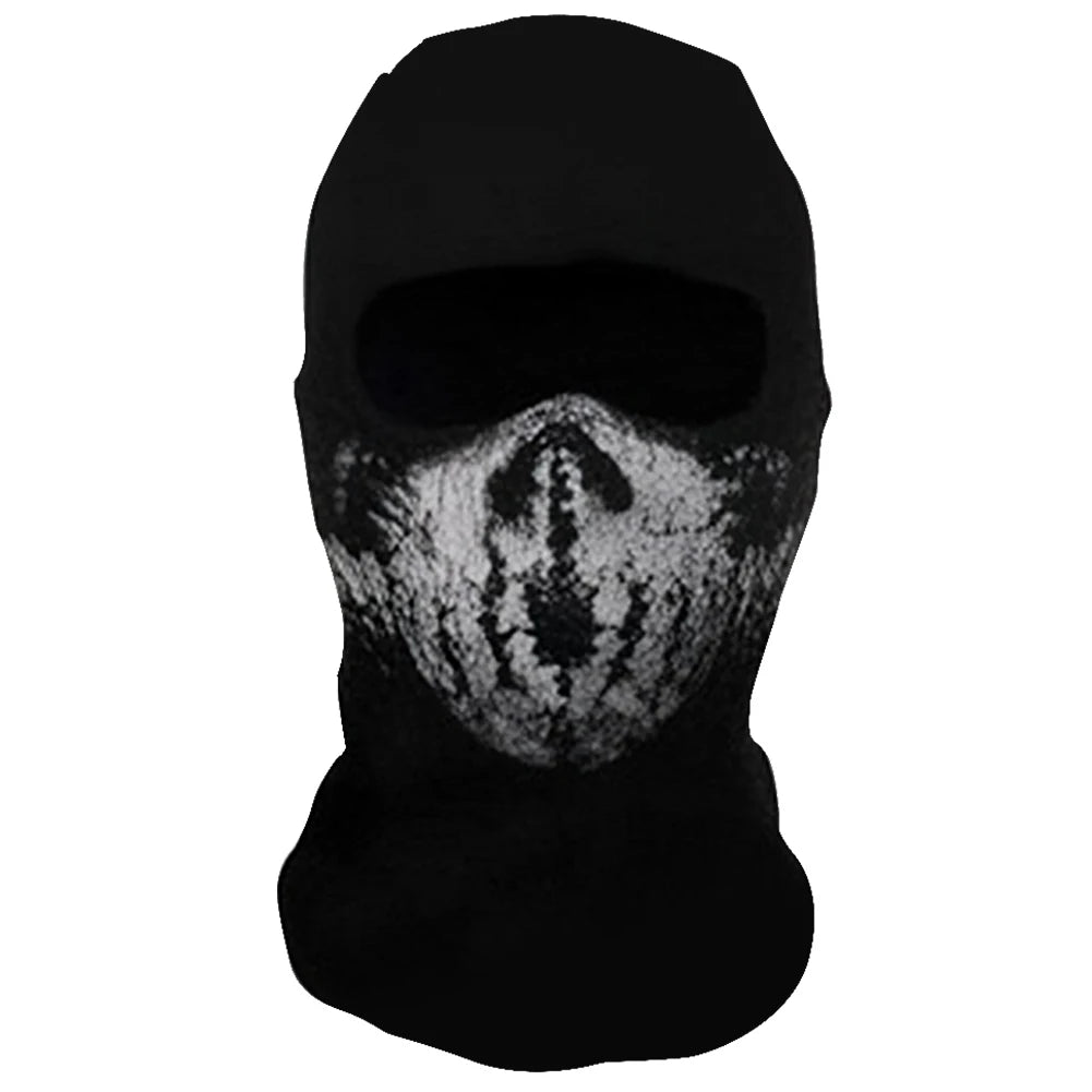 Halloween new mask Black Mask Balaclava Beanies Hats Men Ghost Skull Full Face Warmly Mask Hood Beanie Ggorros Hombre Casquette