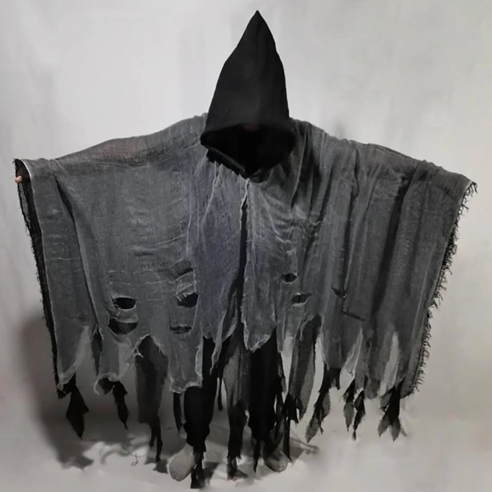 Halloween Skull Skeleton Cosplay Costume Halloween Ghost Costume Cosplay Adult Death Cloak Horror Zombie Tattered Hooded Capes