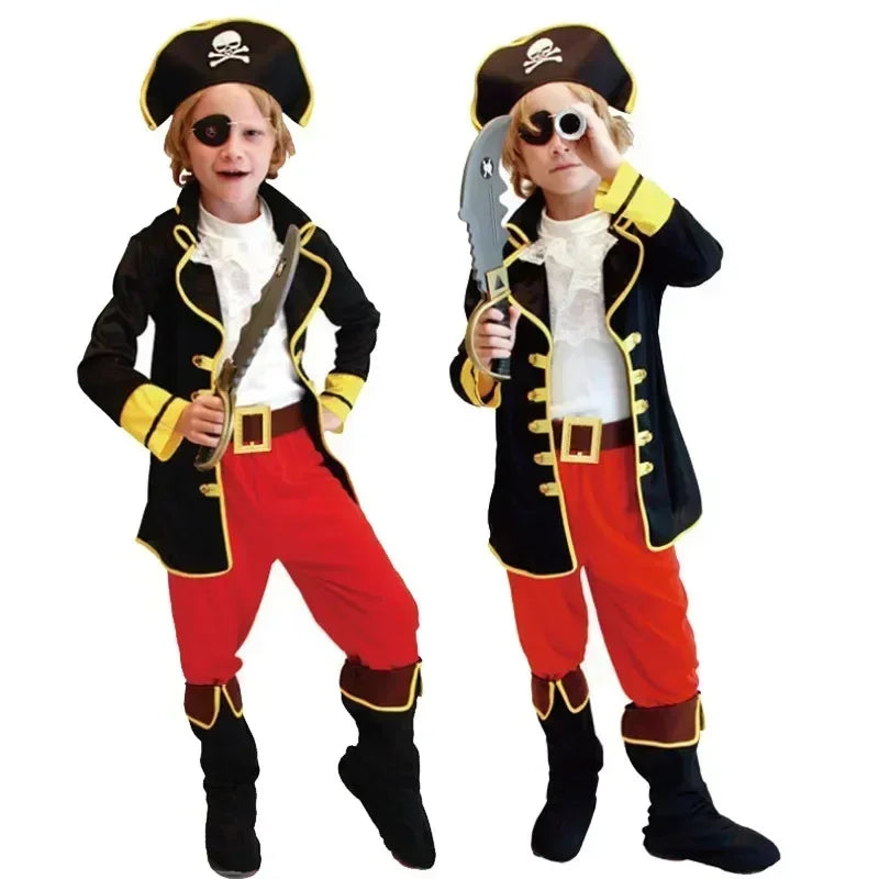 New Halloween Costumes for Boy Boys Kids Children Pirate Costume Fantasia Infantil Cosplay Clothing