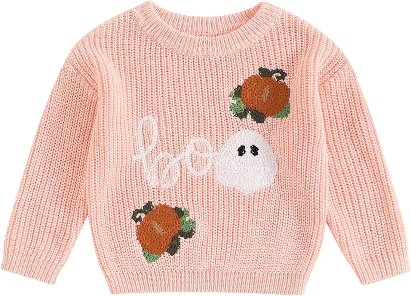 Toddler Baby Boy Girl Halloween Costumes Sweater Pumpkin Warm Pullover Sweatshirt Knitwear Knitted Fall Winter Clothes