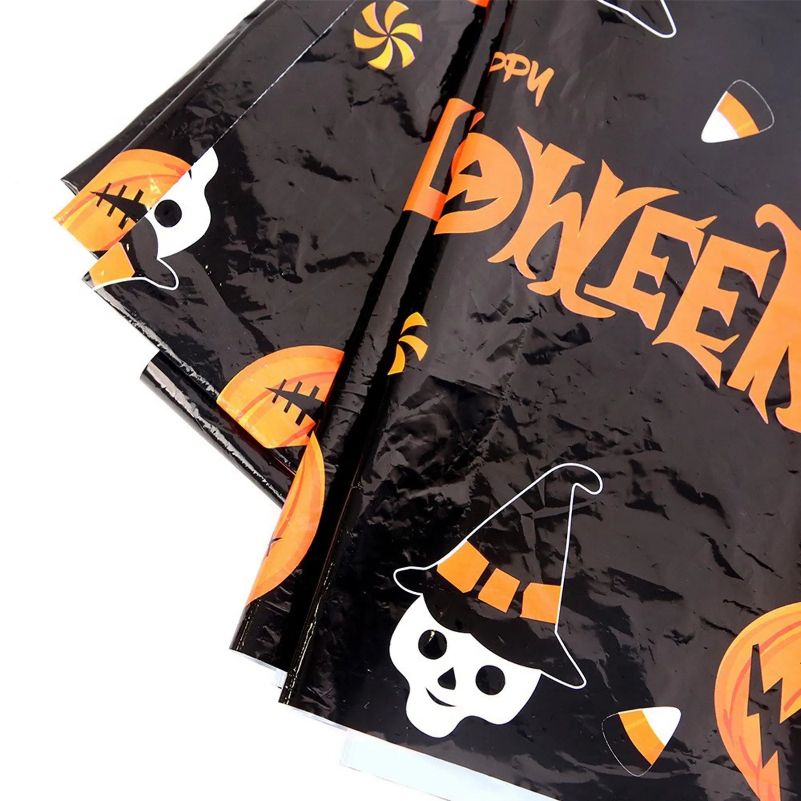 Halloween Portable Decorative Tablecloth Waterproof Table Decor Festival Party Tablecloth Supply Halloween Theme Decor Prop