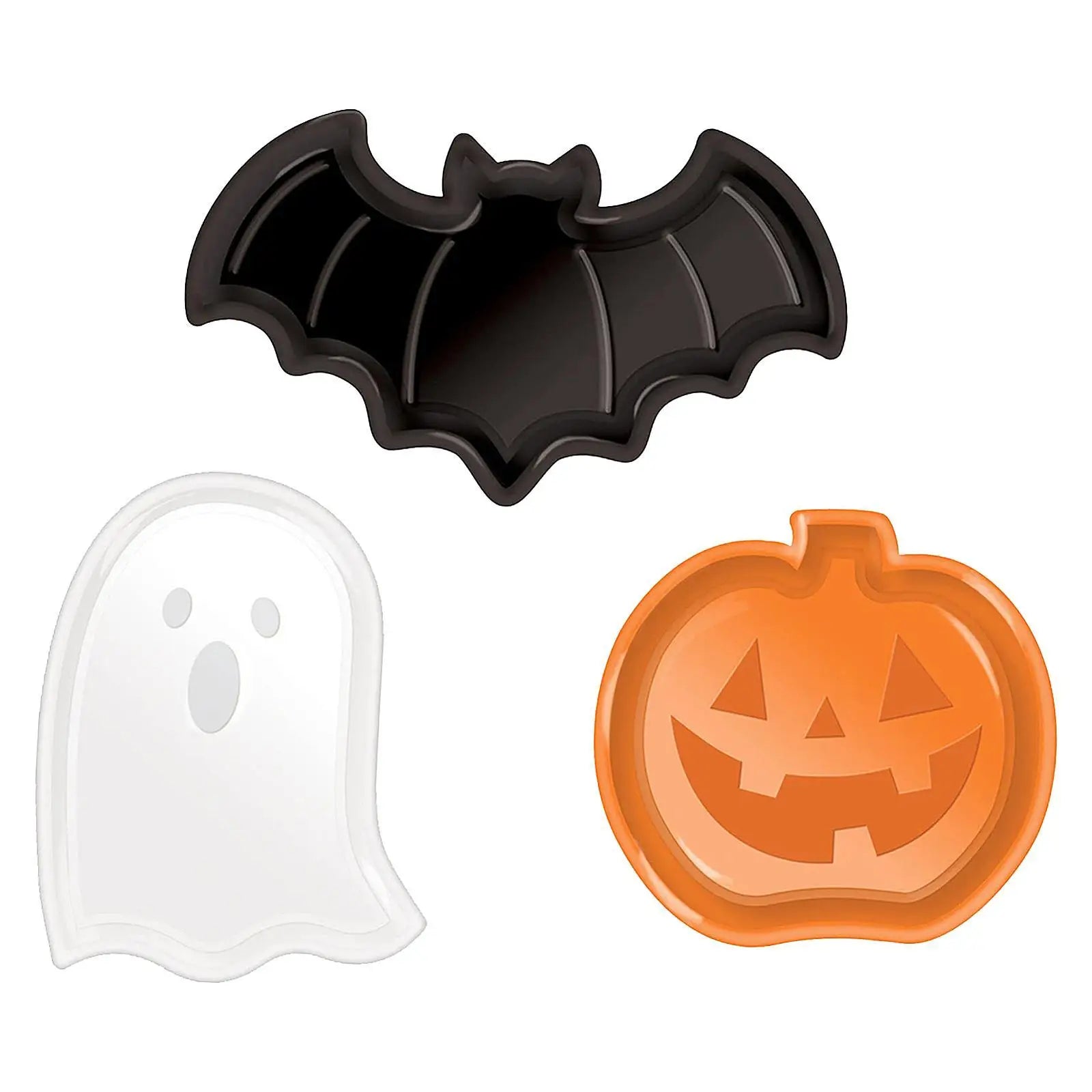 Halloween Serving Tray Table Supplies Halloween Decoration Fruit Bowl Snack Plate for Candy Fruits Snacks Cookies Kitchen