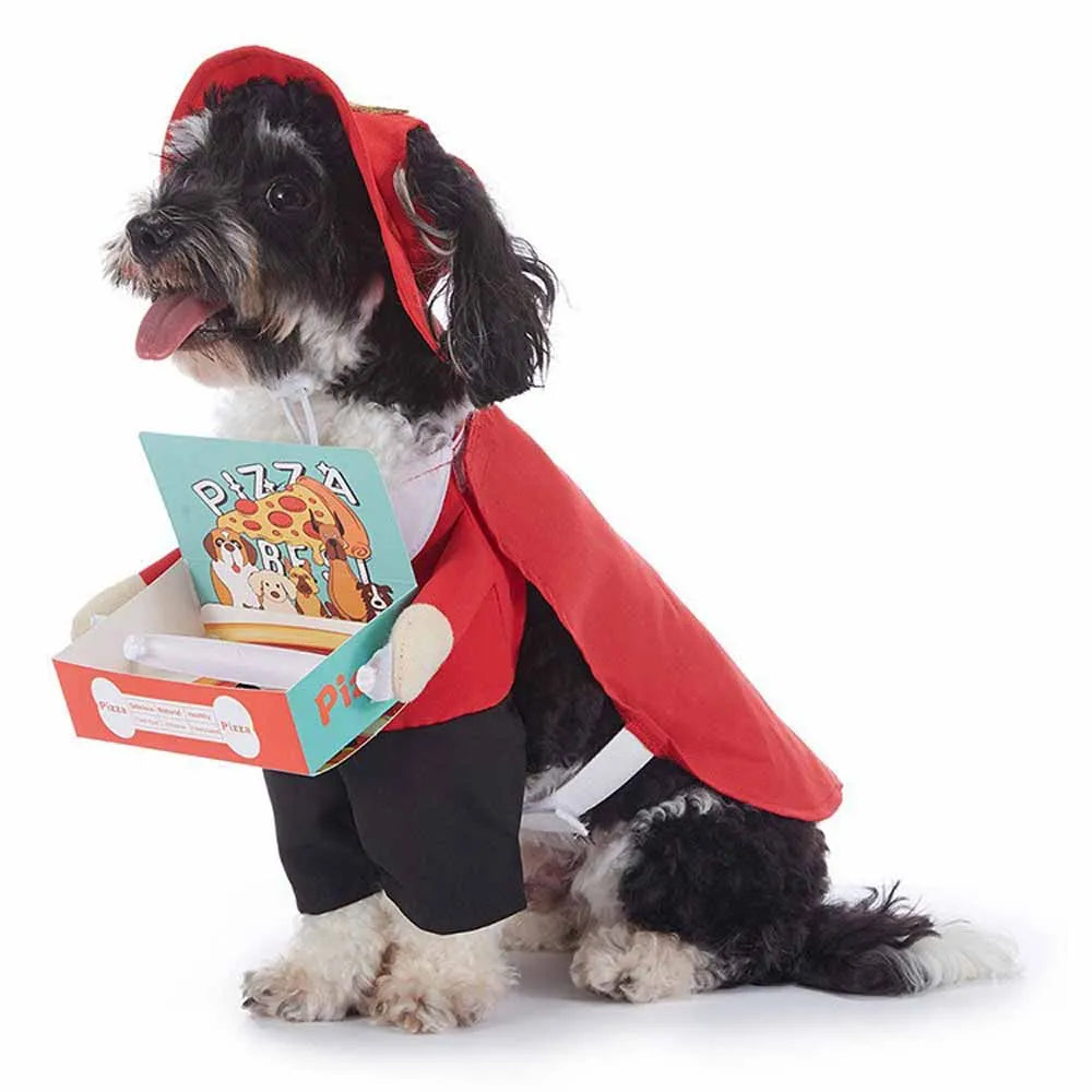 Halloween Pet Costume With Hat Dogs And Cat Cute & Funny Dress-Up Outfit For Party Cosplay Holiday Photos Puppy Kitten Clothing
