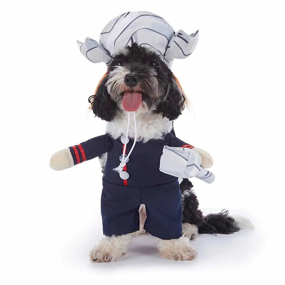 Halloween Pet Costume With Hat Dogs And Cat Cute & Funny Dress-Up Outfit For Party Cosplay Holiday Photos Puppy Kitten Clothing