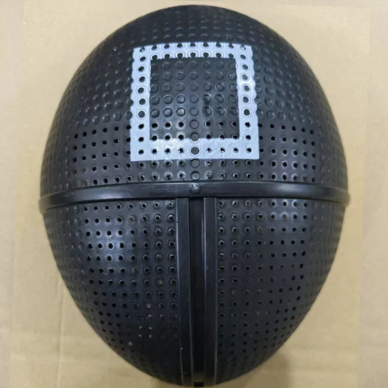 Halloween Cosplay Disguise Masks Triangle Circle Square Mask Black Full Face Mask Film Theme Costume Supplies
