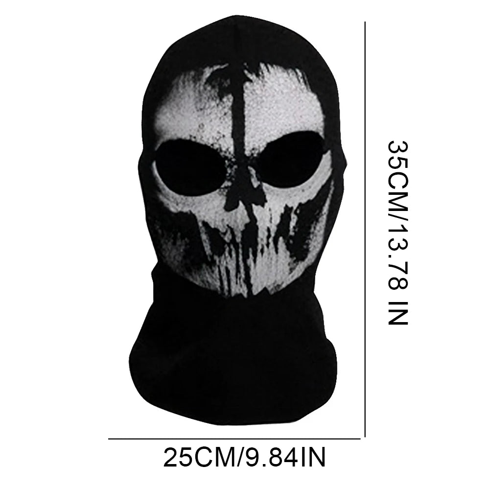 Halloween new mask Black Mask Balaclava Beanies Hats Men Ghost Skull Full Face Warmly Mask Hood Beanie Ggorros Hombre Casquette