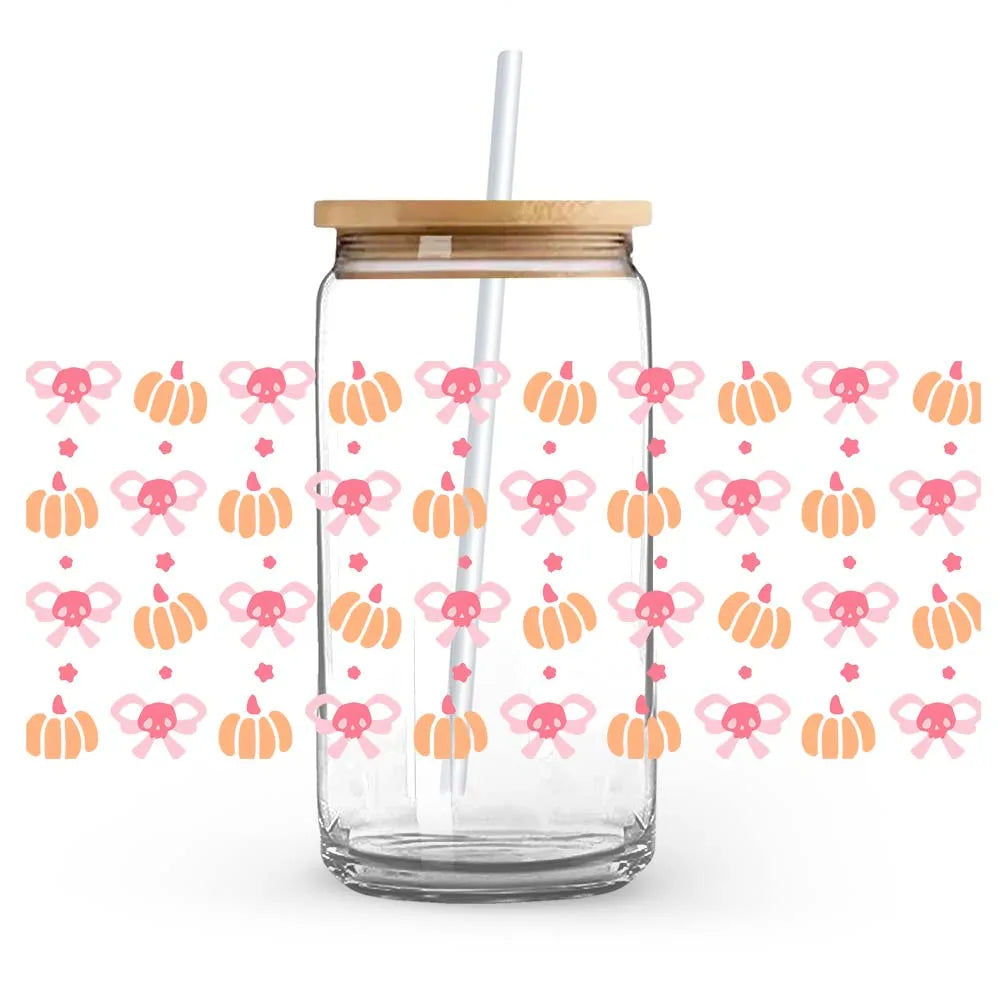Halloween  Pumpkin Special Festival Decoration UV DTF Cup Wrap Film Self-adhesive Durable UV Crystal Stickers