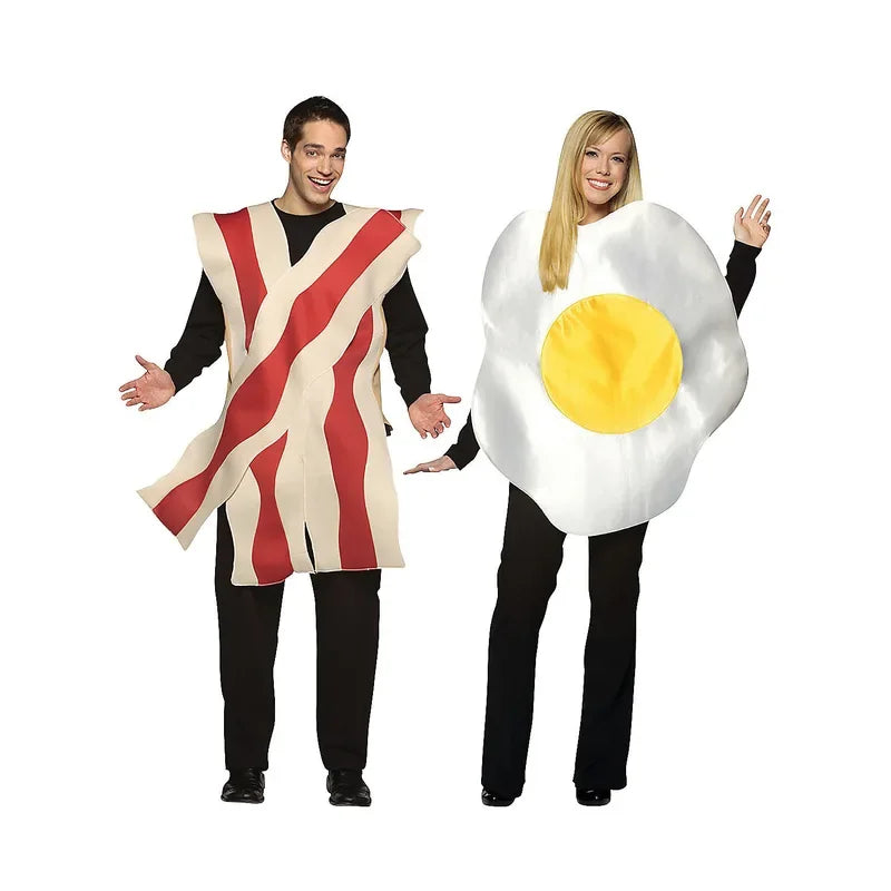 Halloween Costumes Vegetables Food Cosplay Eggs Tomatoes Bacon Meatloaf Cabbage Women Men Adult Christmasneedle-Fine Composi#1#W