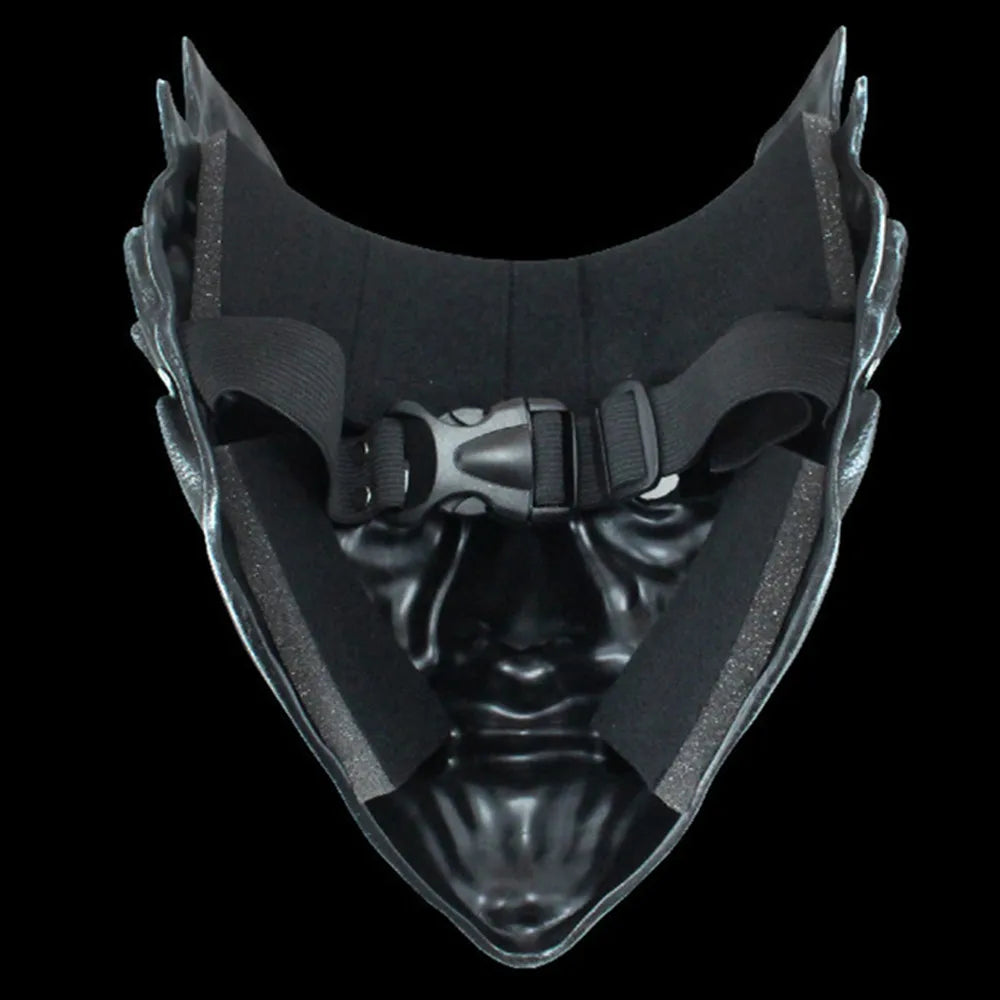 Halloween Mask, Ancient Costume, Armor, Resin Mask, Adjustable to Wear Party Role Playing Mask
