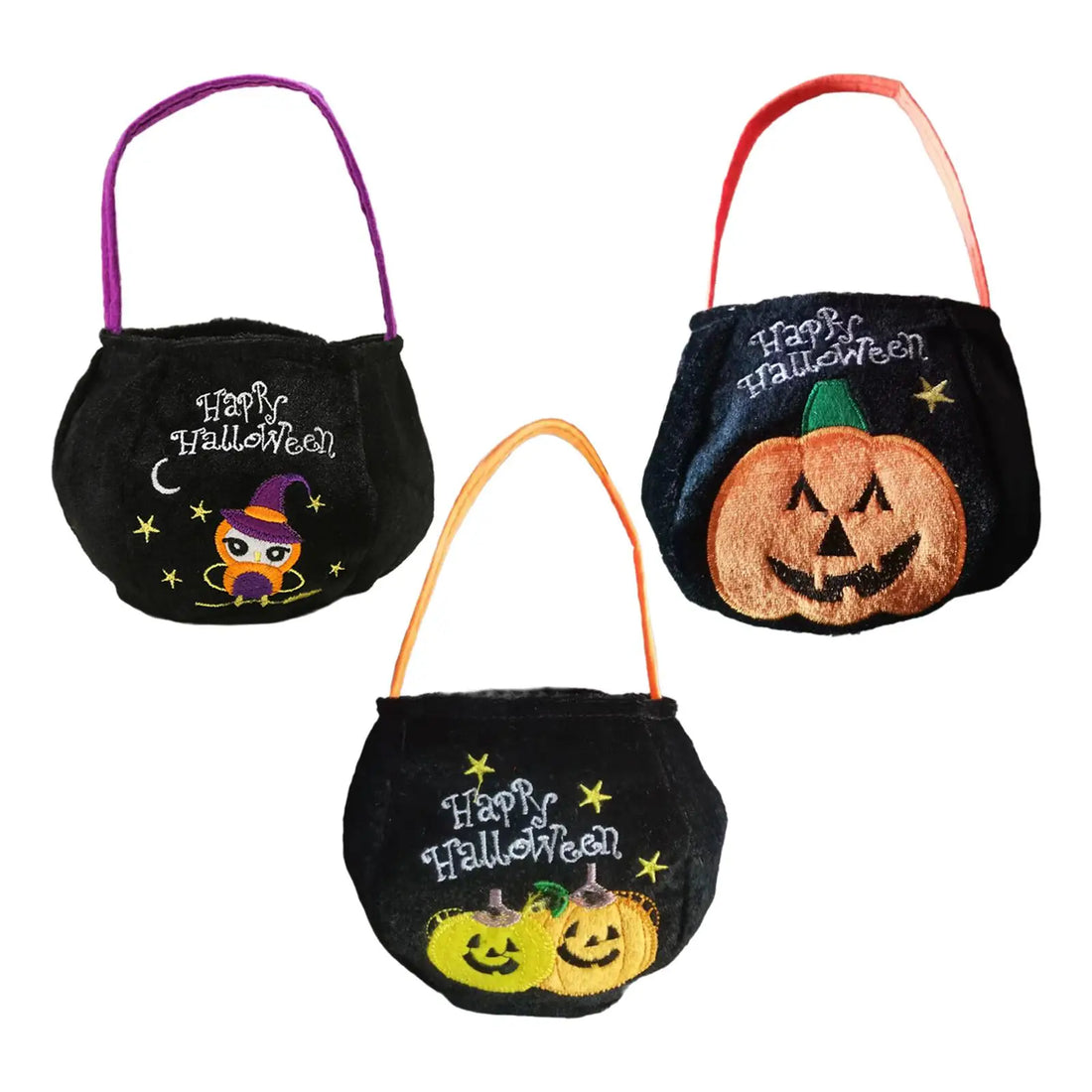 Trick or Treat Tote Bag Reusable Multipurpose Snack Grocery Bag Halloween Treat Bag Halloween Candy Basket Tote Gift Bucket