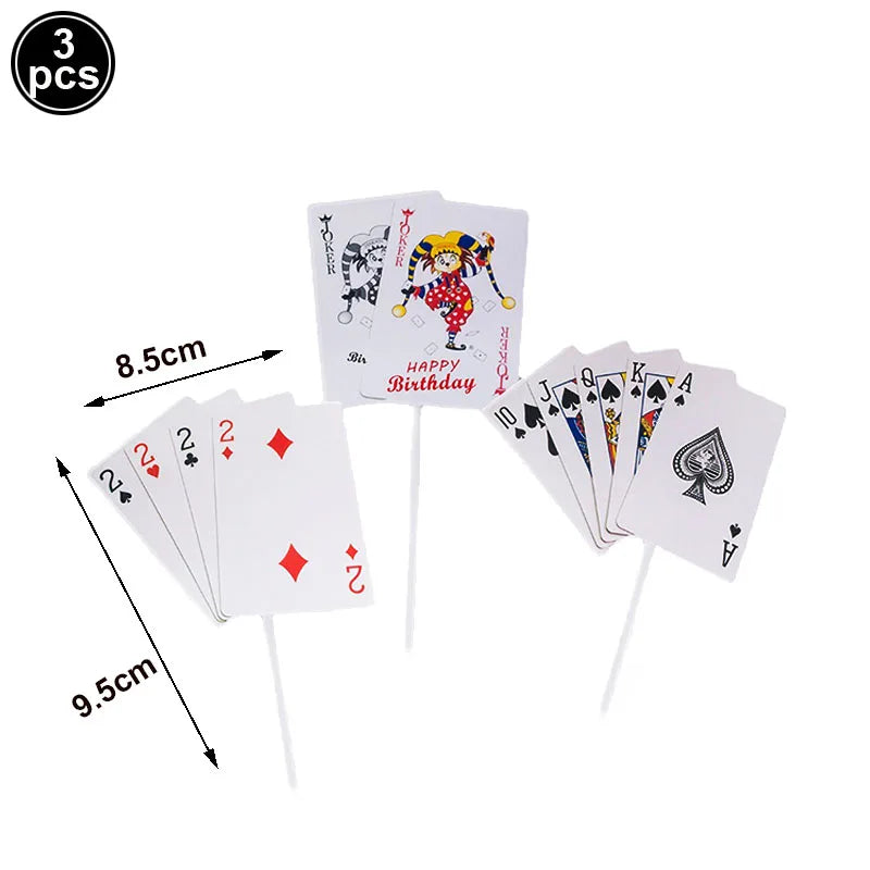 Casino Themed Party Tableware Poker Party Paper Plates Napkins Plates Cups for Adults Las Vegas Casino Themed Party Decorations