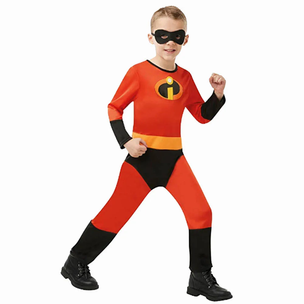 New Halloween costume for boys and girls jumpsuit costume Dash cosplay superhero performance costume for boys and girls