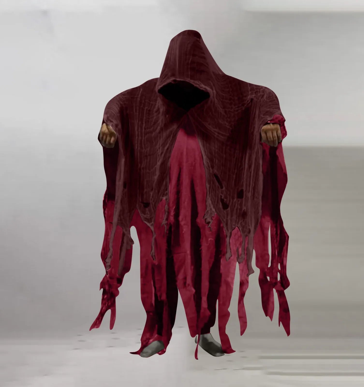 Halloween Skull Skeleton Cosplay Costume Halloween Ghost Costume Cosplay Adult Death Cloak Horror Zombie Tattered Hooded Capes