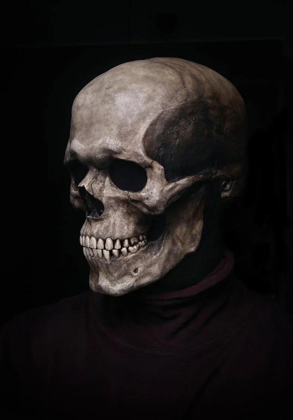 Halloween Mask Latex Scary Horror Decoration Full Head Skull Mask Helmet Cosplay Jaw Masque Gifts Party Costume Pro Mask