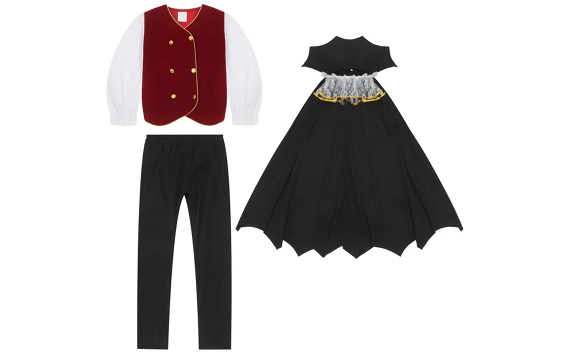 Boys Halloween Vampire Cosplay Costume for Kids Carnival Party Dress up Outfit Children Role Play Costumes