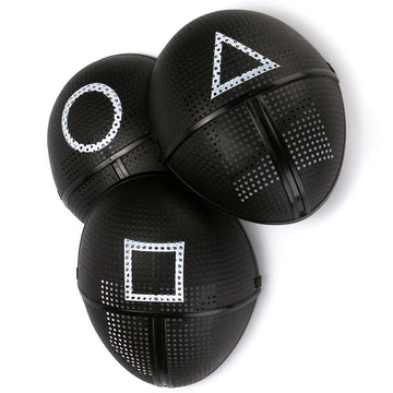 Halloween Cosplay Disguise Masks Triangle Circle Square Mask Black Full Face Mask Film Theme Costume Supplies