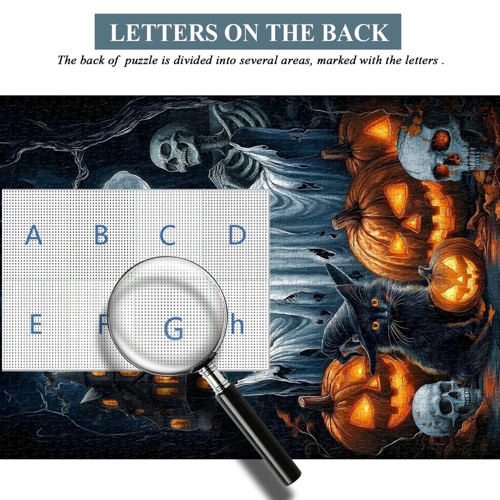 Halloween Puzzles Game For Challenging Holiday Ghost Gothic Game Toy For Adult Family Party Men Women Kids Collectibles, Gift