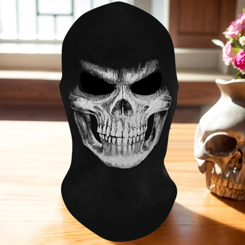 Halloween new mask Black Mask Balaclava Beanies Hats Men Ghost Skull Full Face Warmly Mask Hood Beanie Ggorros Hombre Casquette