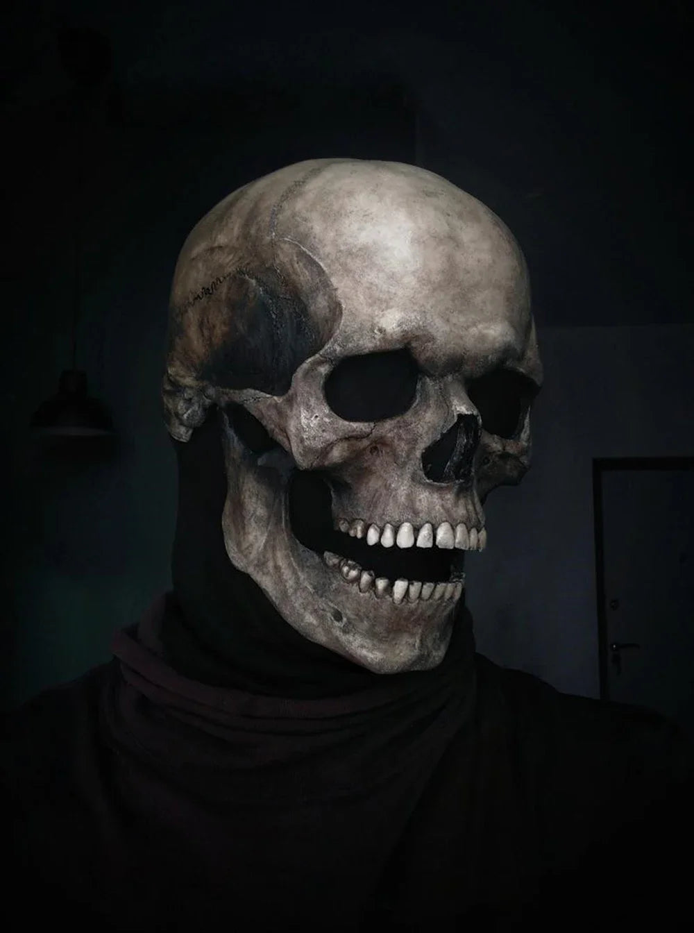 Halloween Mask Latex Scary Horror Decoration Full Head Skull Mask Helmet Cosplay Jaw Masque Gifts Party Costume Pro Mask