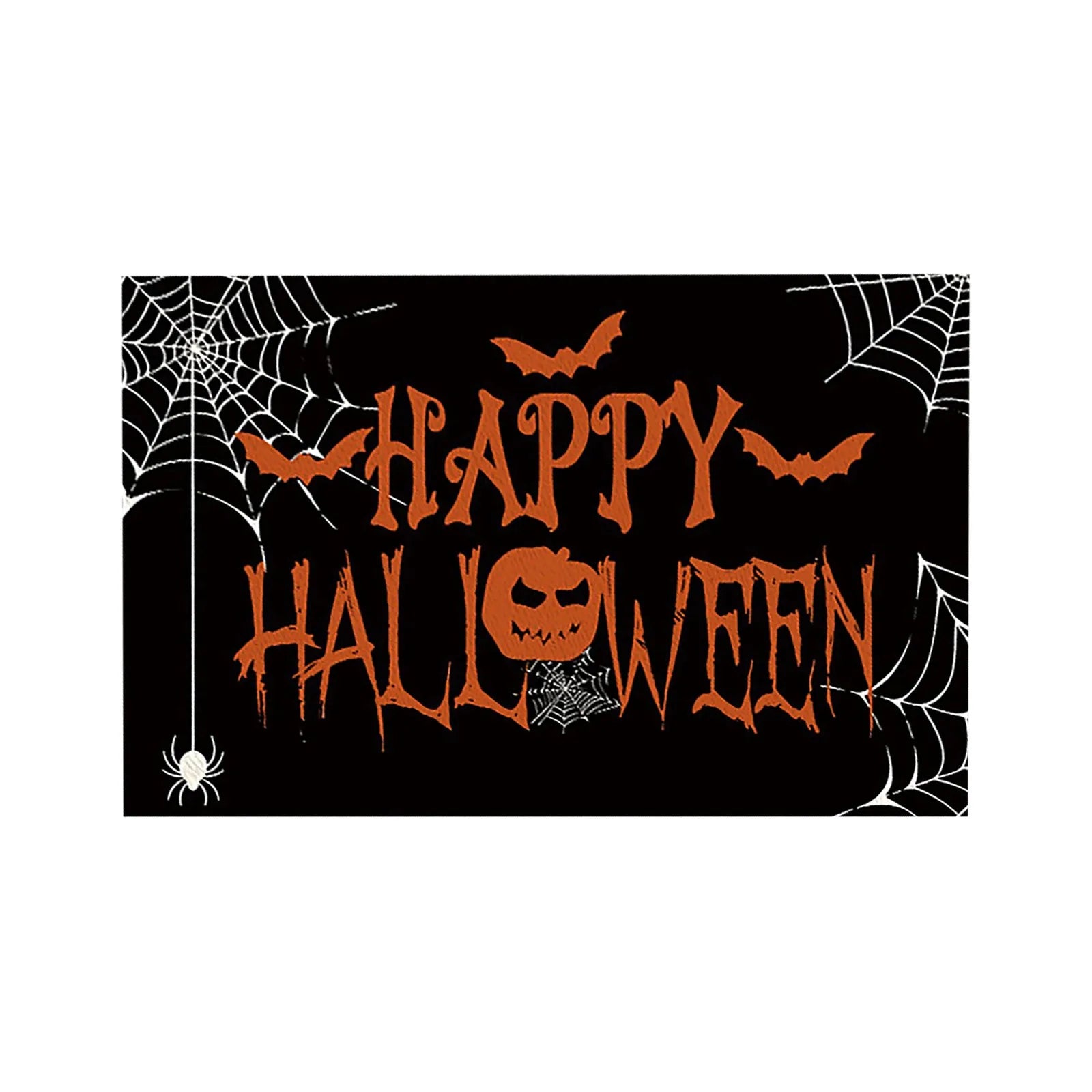 Halloween Table Placemats Linen Ghost Festival Atmosphere Table Mat Bat Pumpkin Spider Web Dining Table Decorations
