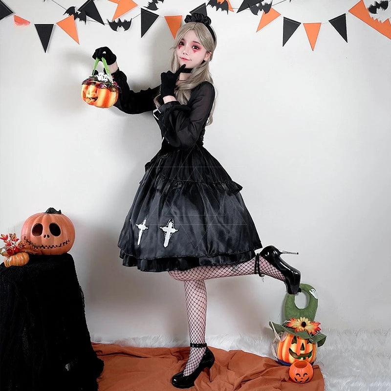 Halloween Adult Costumes Gothic Style Ghost Bride Costume Diablo Style Imp Costume Witch Costume Vampire Costume