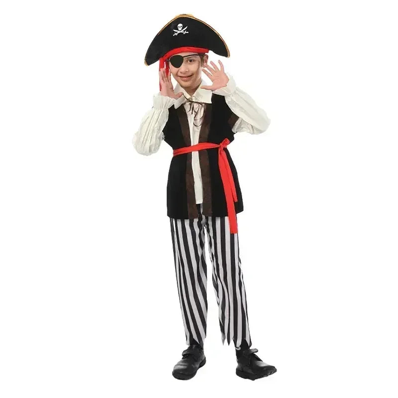 New Halloween Costumes for Boy Boys Kids Children Pirate Costume Fantasia Infantil Cosplay Clothing