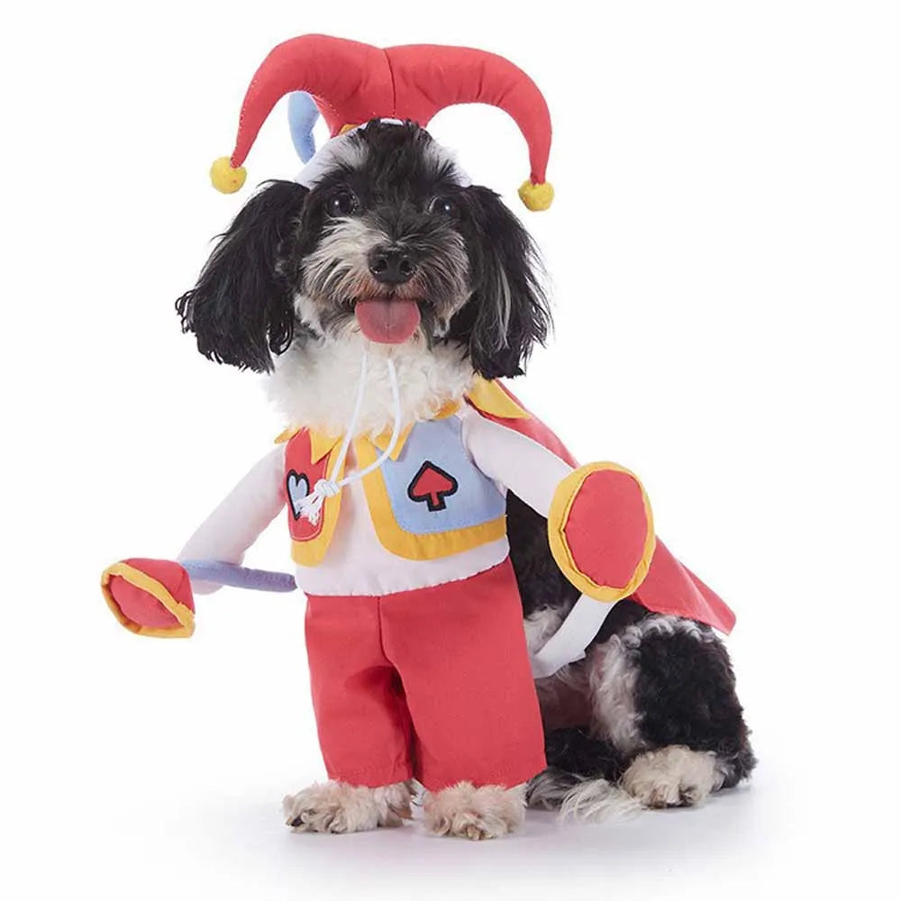 Halloween Pet Costume With Hat Dogs And Cat Cute & Funny Dress-Up Outfit For Party Cosplay Holiday Photos Puppy Kitten Clothing