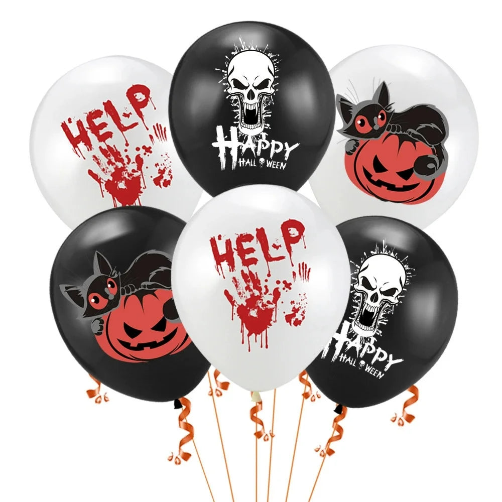 Halloween Balloons 12 Inch Black Orange White Pink Latex Balloon for Halloween Holiday Events Party Favors Supplies Decoration