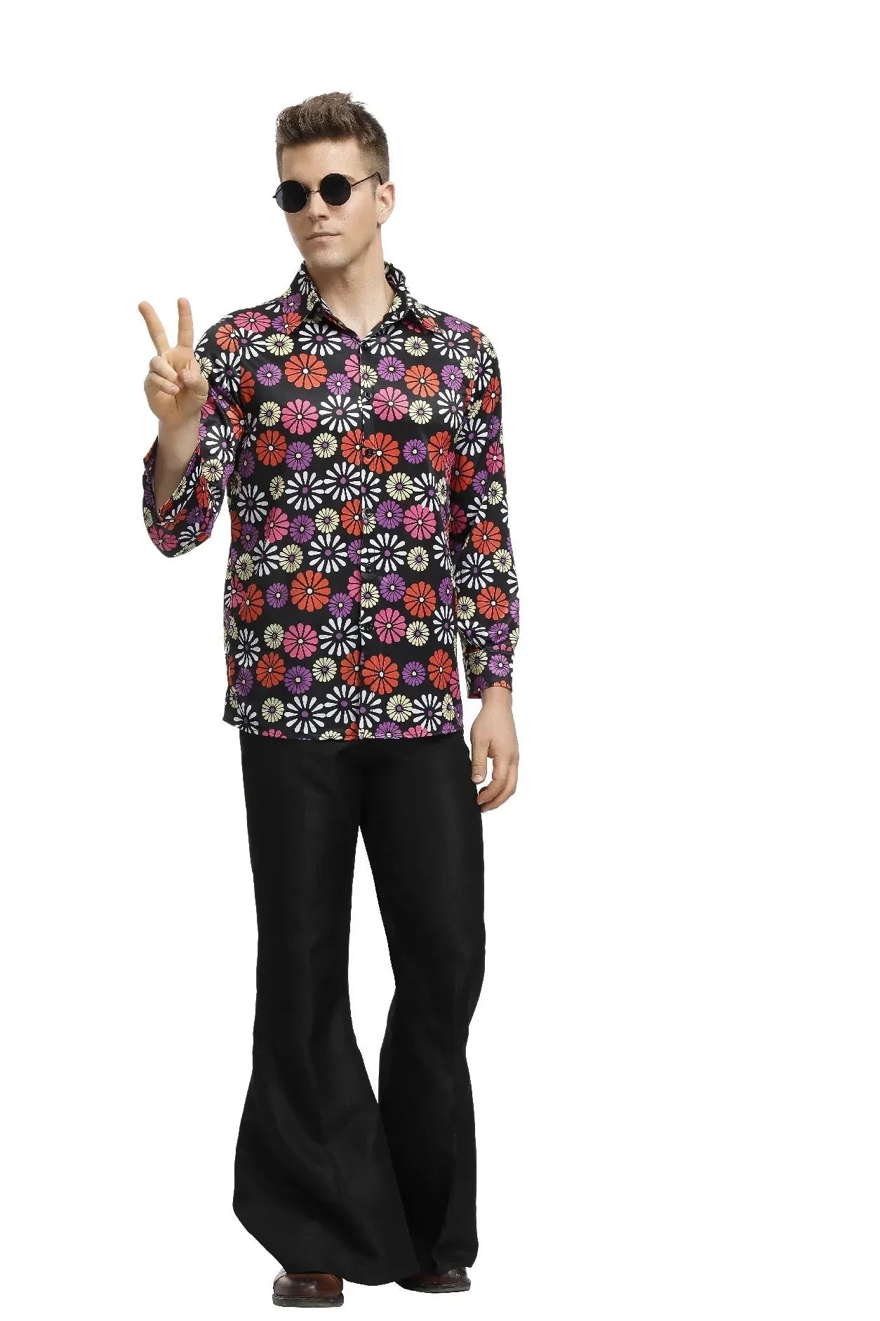 Halloween Cosplay Costumes 70s 80s Disco Couple Costume  Vintage Hippies Costume Men Women Music Festival Party Fancy Dress