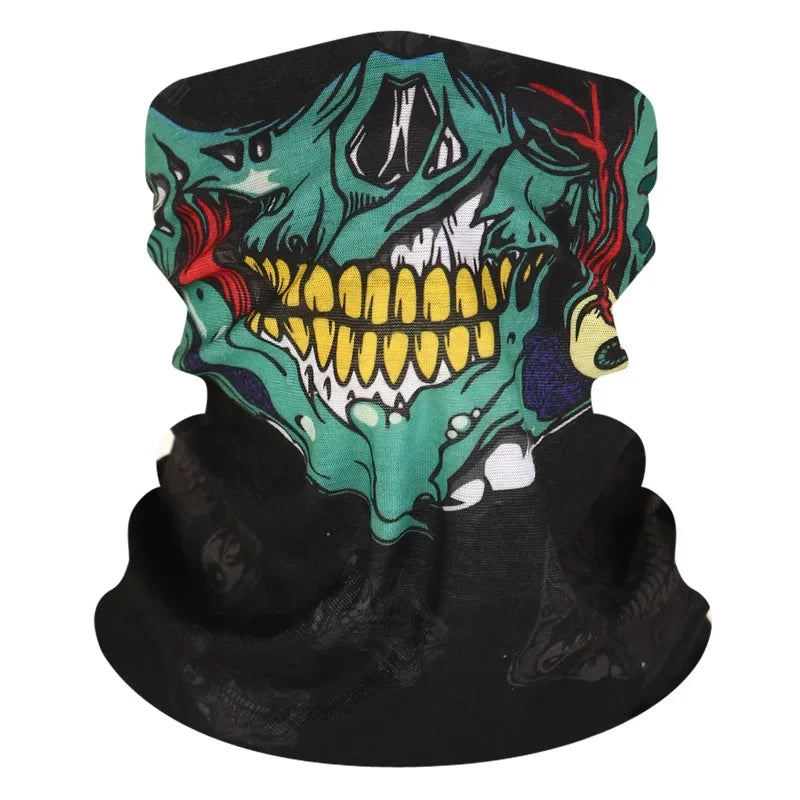 Halloween Mask Horror Skeleton Chin Mask Skeleton Performance Party Dress Up Real CS Masks
