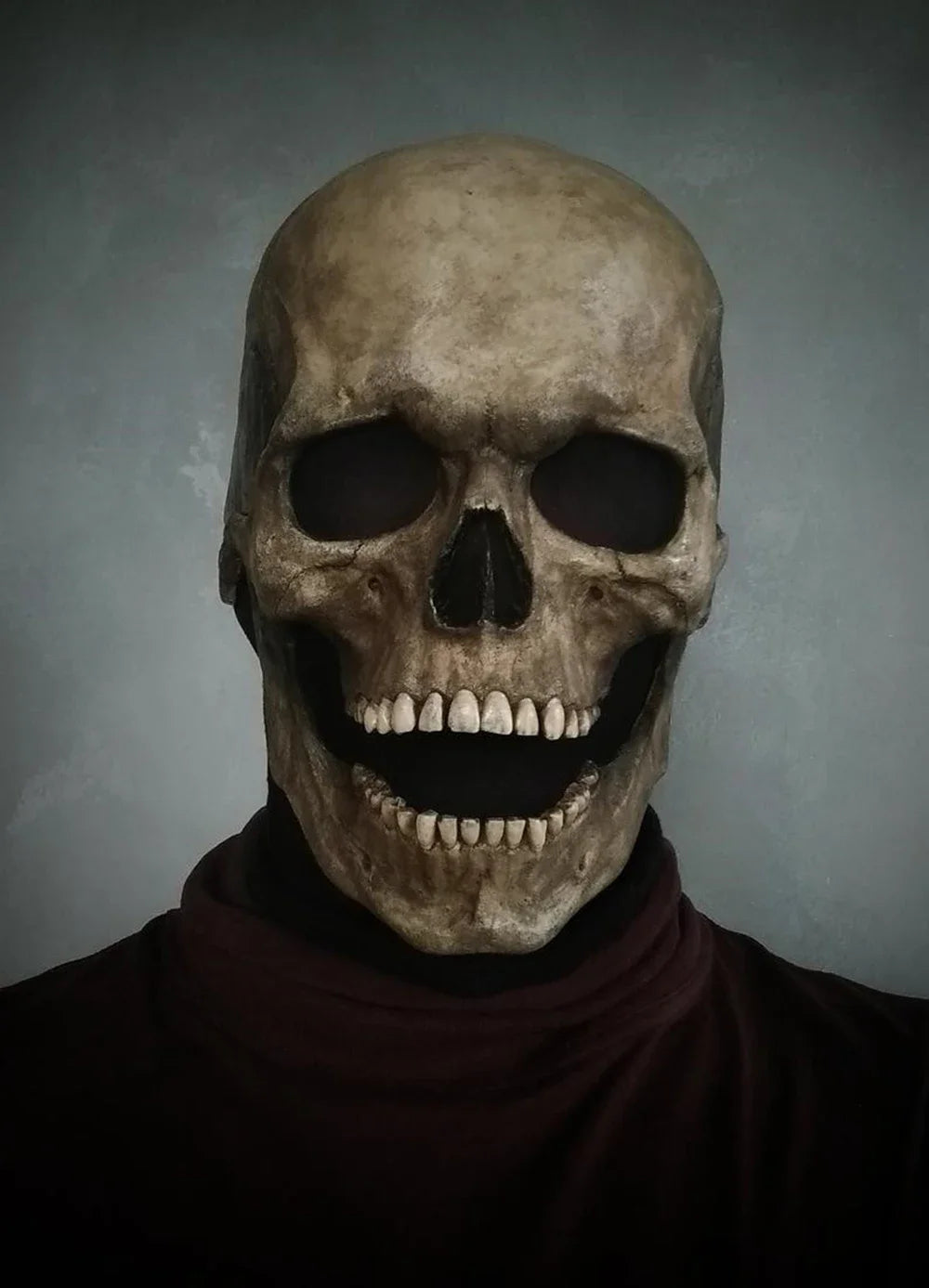Halloween Mask Latex Scary Horror Decoration Full Head Skull Mask Helmet Cosplay Jaw Masque Gifts Party Costume Pro Mask