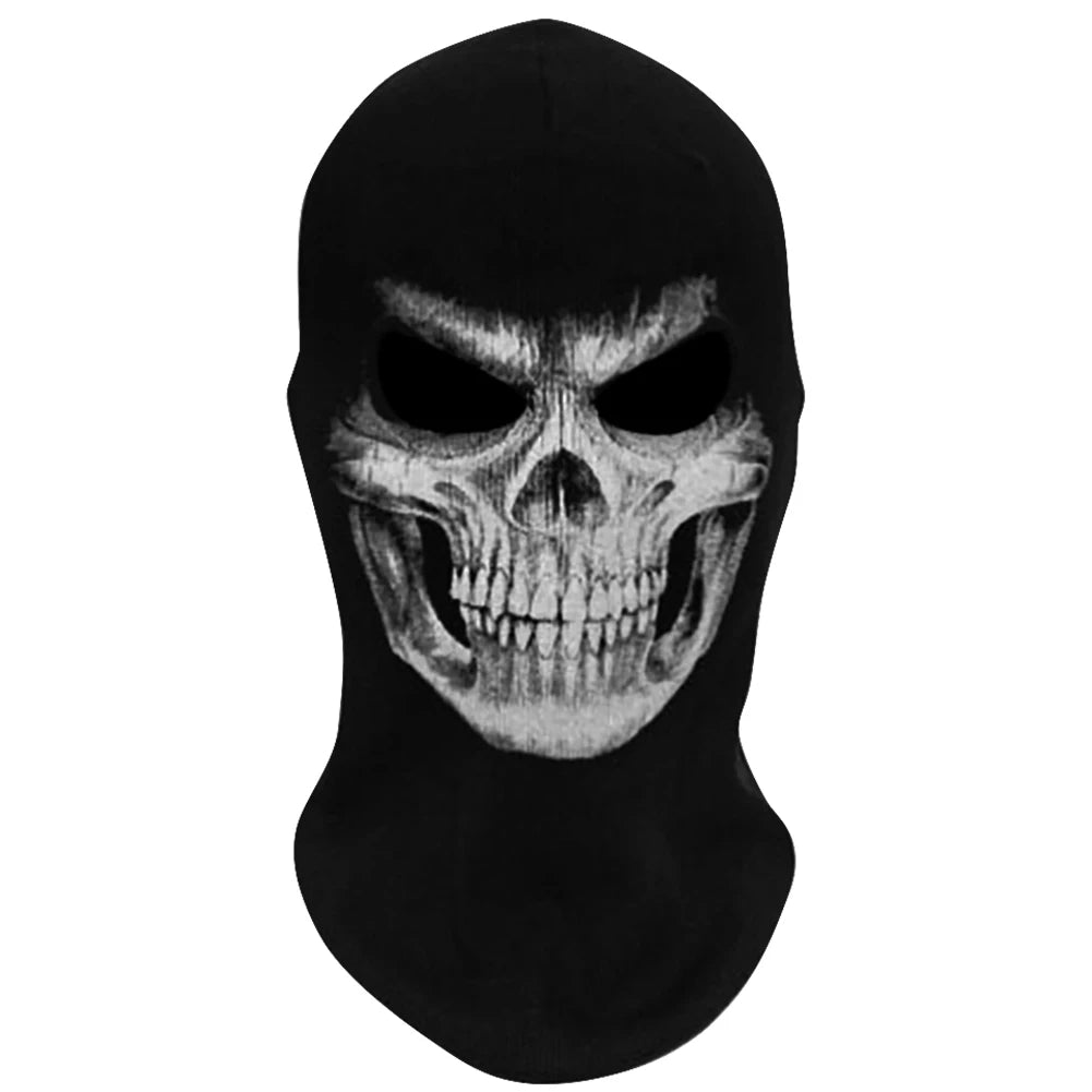 Halloween new mask Black Mask Balaclava Beanies Hats Men Ghost Skull Full Face Warmly Mask Hood Beanie Ggorros Hombre Casquette