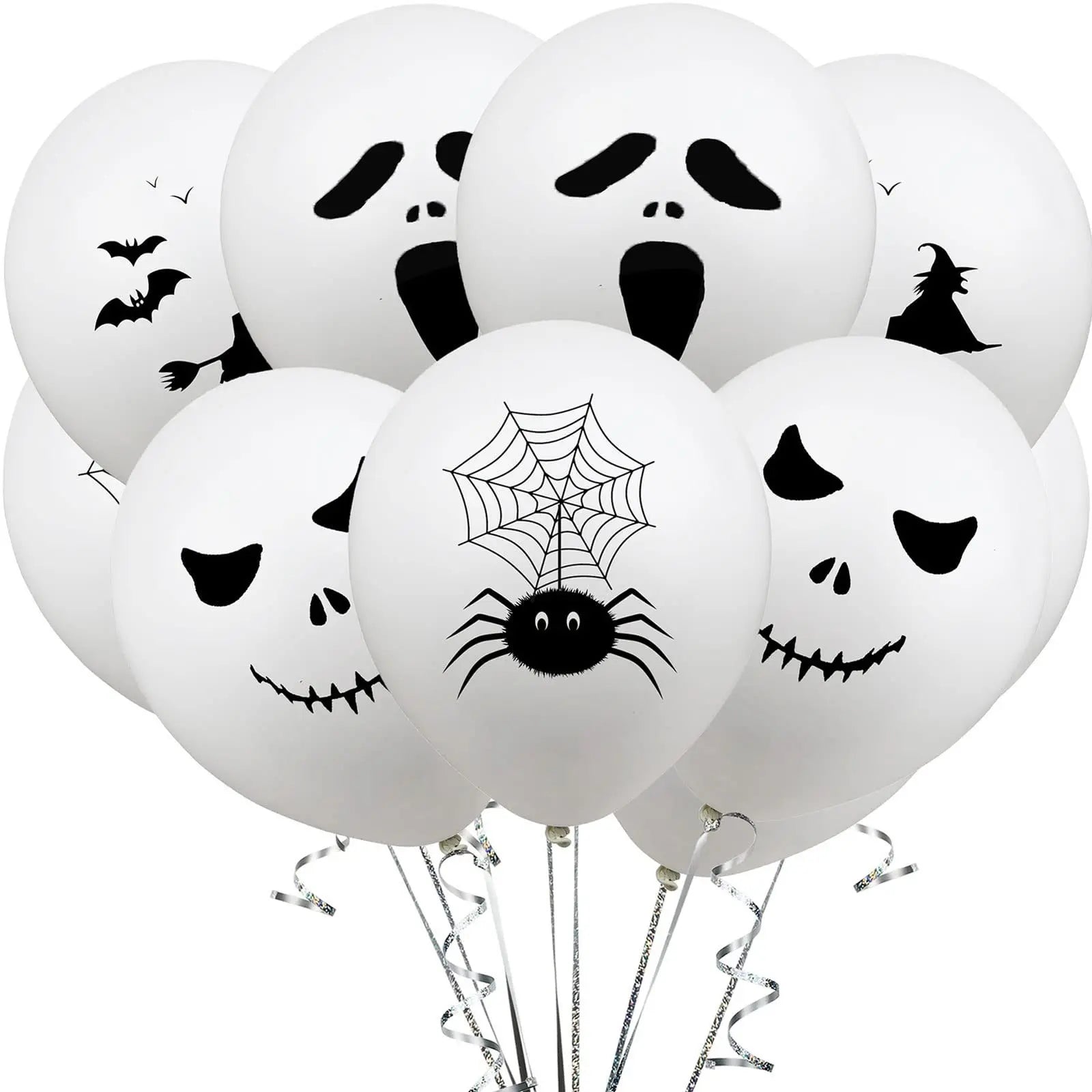 42 Balloons in A Pack Halloween White Balloon Forest Birthday Decoration Scene Arrangement Arch Balloon Set