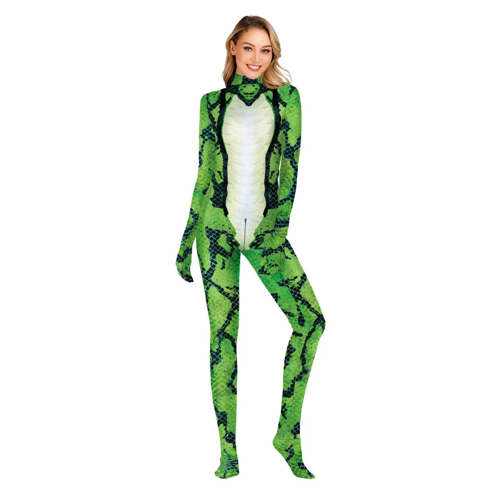 Halloween Costume For Women Men Cosplay Costume Carnival Purim Festival Party Outfit Zentai Bodysuits#1#W