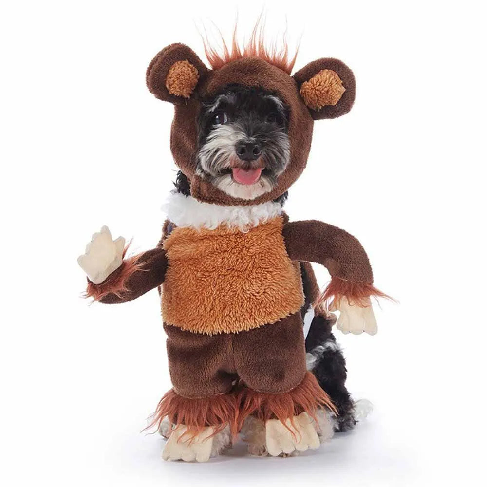Halloween Pet Costume With Hat Dogs And Cat Cute & Funny Dress-Up Outfit For Party Cosplay Holiday Photos Puppy Kitten Clothing