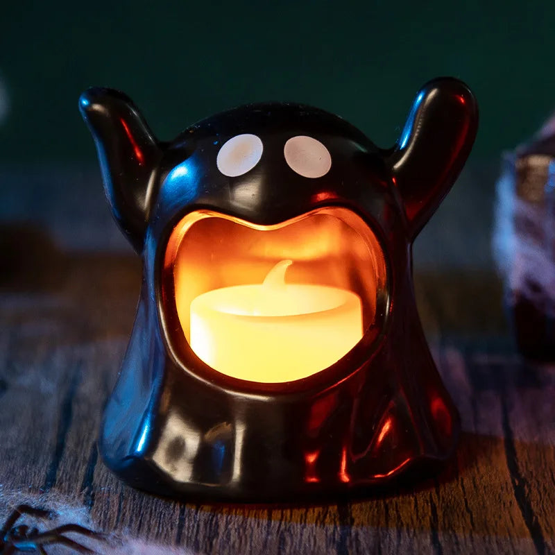 Halloween Candle Holder Decorative Table Candlesticks Halloween Desktop Ornaments Party Desk Decorations Party Table Ornament