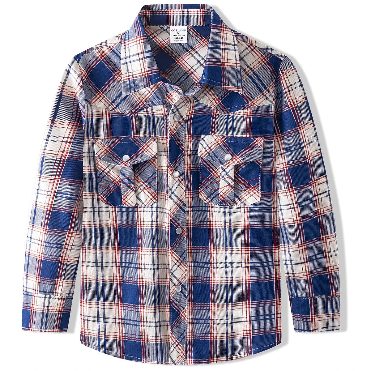 Kids Western Cowboy Halloween Costume Set Boys Cosplay Costumes Western Shirts Long Sleeve Button Down Plaid Tops Hat Vest Pants
