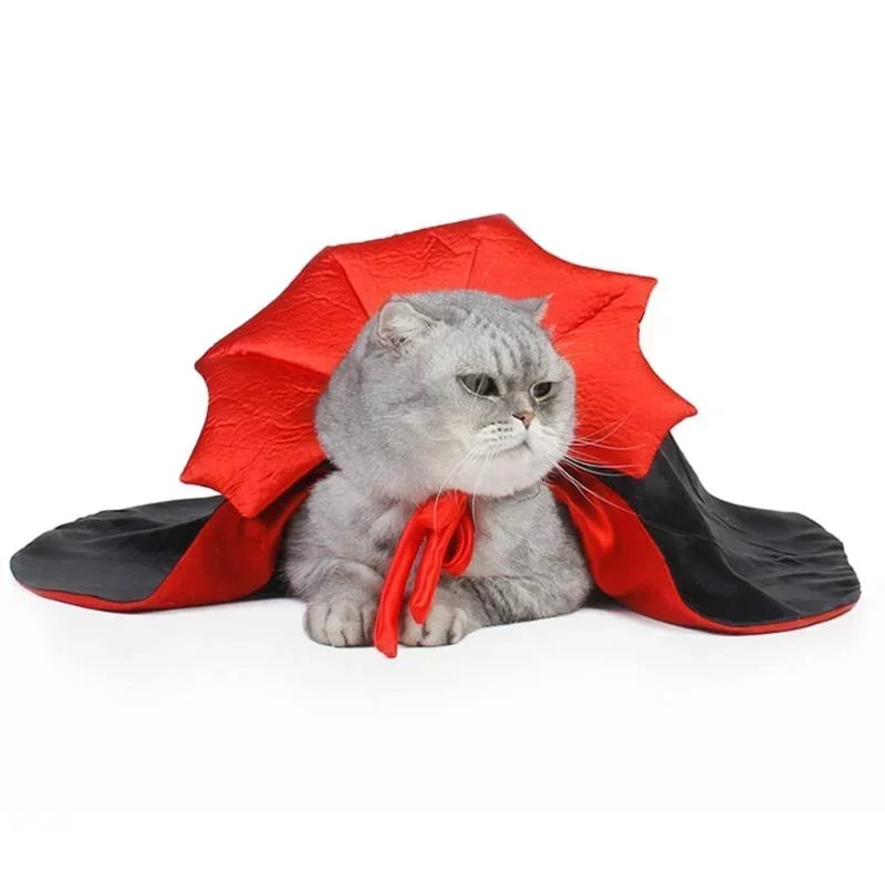 Halloween Pet Costumes Cute Cosplay Vampire Cloak For Small Dog Cat Kitten Puppy Dress Kawaii Pet Clothes Cat Accessoties