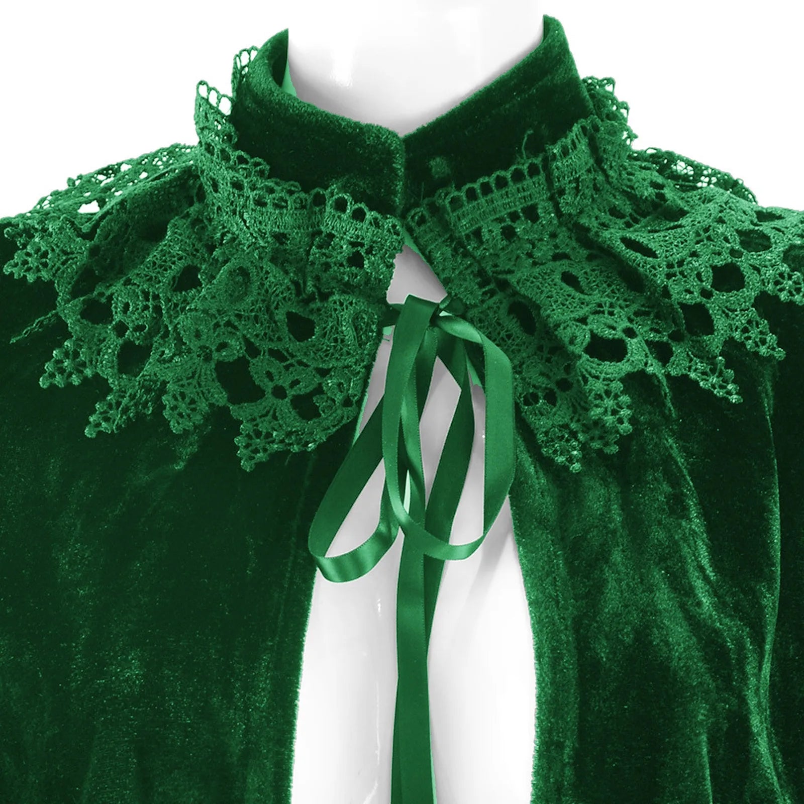 Halloween Costume Cosplay Party Larp Costume Black Cape Mantle Coat Wicca Robe Medieval Victorian Gown Elegant Costumes Adult