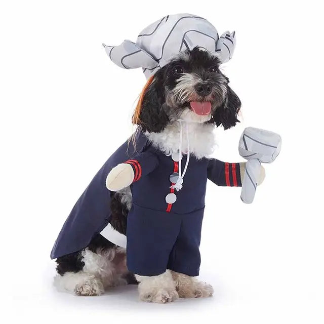 Halloween Pet Costume With Hat Dogs And Cat Cute & Funny Dress-Up Outfit For Party Cosplay Holiday Photos Puppy Kitten Clothing