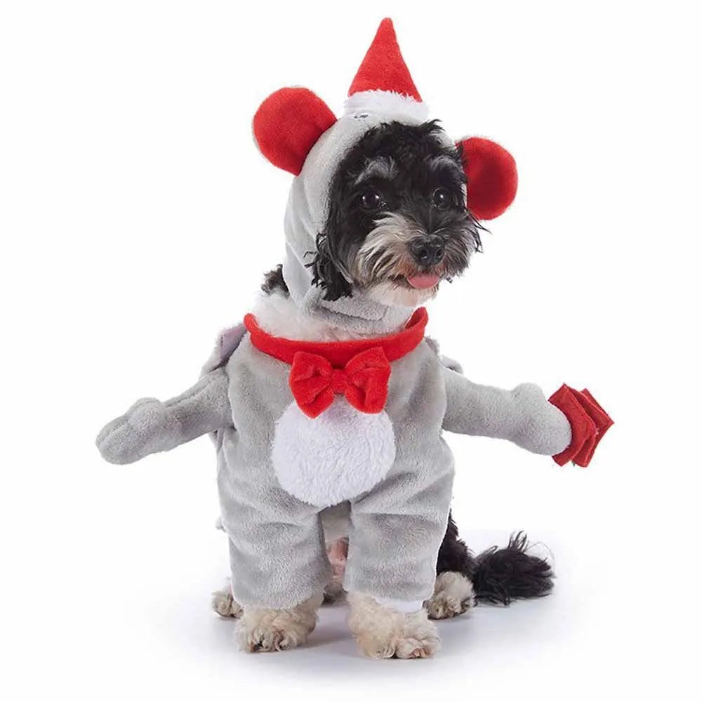 Halloween Pet Costume With Hat Dogs And Cat Cute & Funny Dress-Up Outfit For Party Cosplay Holiday Photos Puppy Kitten Clothing