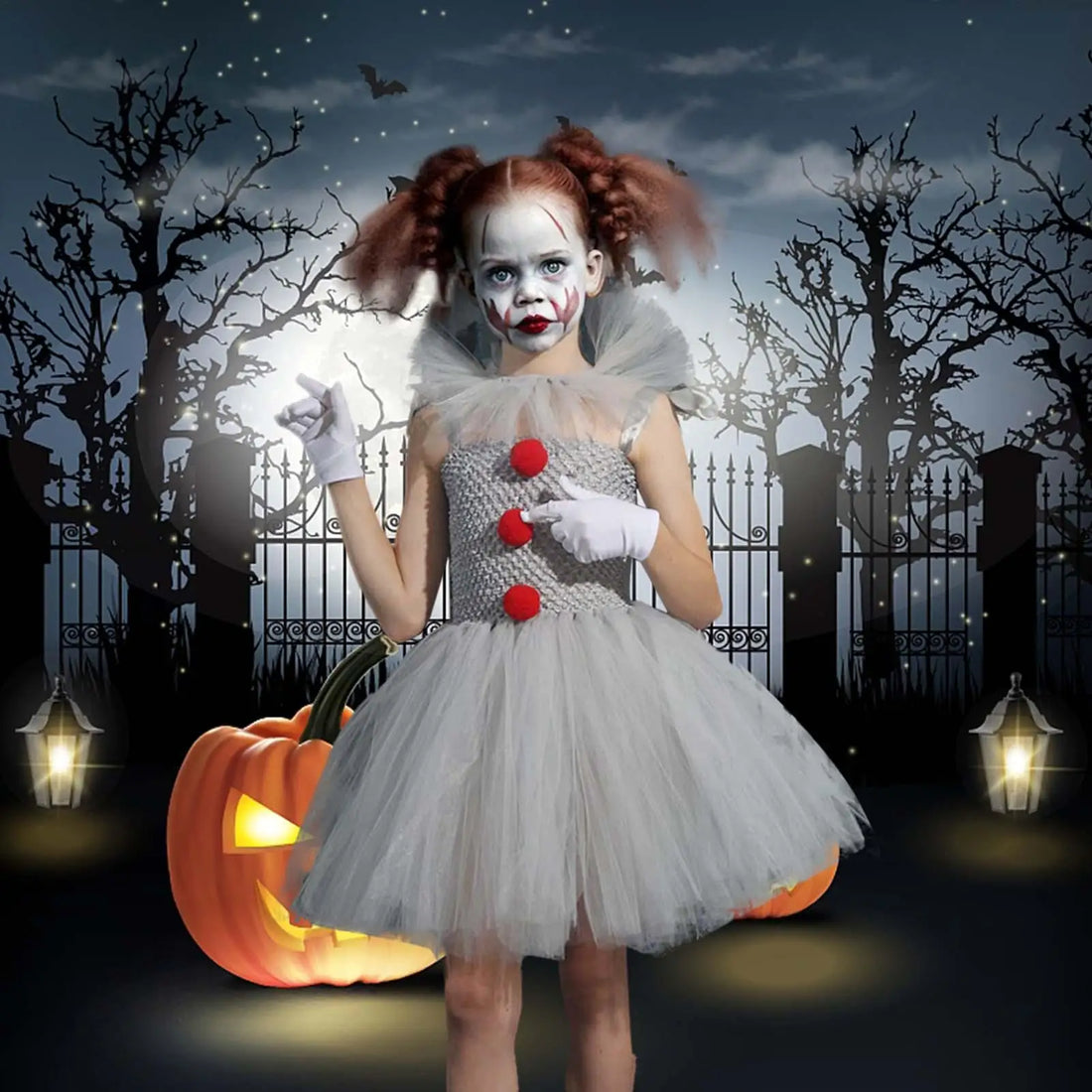 Kids Halloween Costume Cosplay Girls Costume Dress Stylish Props Outfit for Dress up Festive Cosplay Activities Daily Birthday