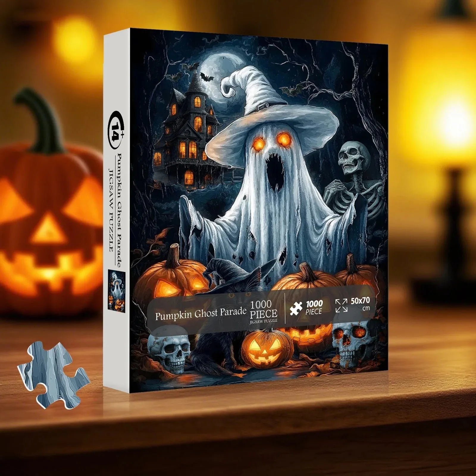 Halloween Puzzles Game For Challenging Holiday Ghost Gothic Game Toy For Adult Family Party Men Women Kids Collectibles, Gift