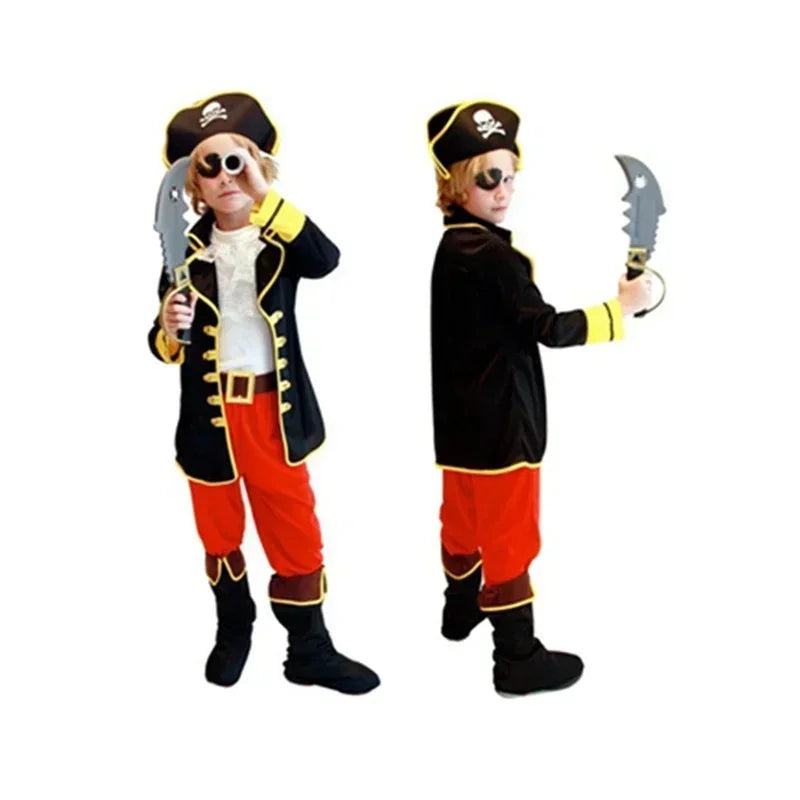 New Halloween Costumes for Boy Boys Kids Children Pirate Costume Fantasia Infantil Cosplay Clothing