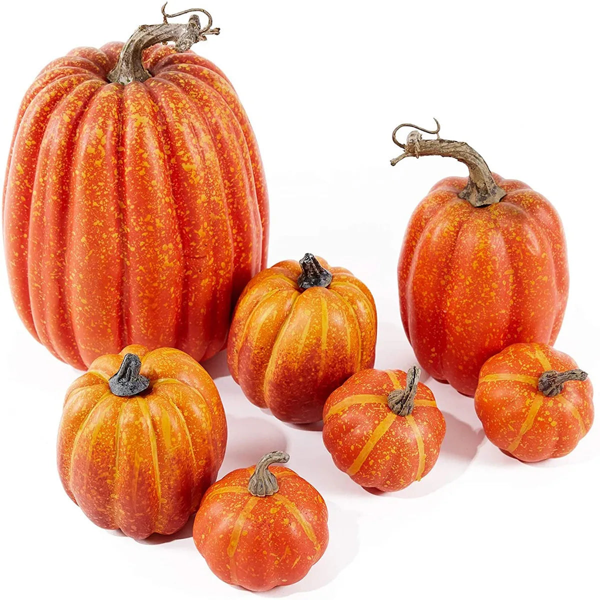 Halloween Thanksgiving Party Props Home Decoration Fruit Artificial Pumpkin Set Decoration Fake Simulation Pumpkin Ornaments